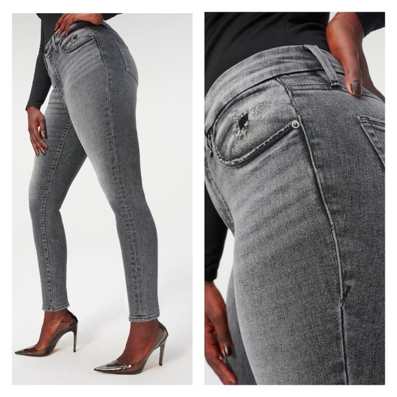 NWT Good American Good Legs High Rise Denim in Black152 14/32 - Picture 2 of 9